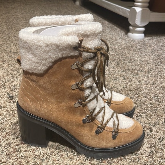 VACINTA HEELED COMBAT BOOTIE - Picture 1 of 11